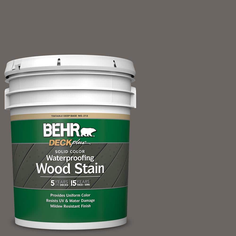 5 gal. #790F-6 Trail Print Solid Color Waterproofing Exterior Wood Stain