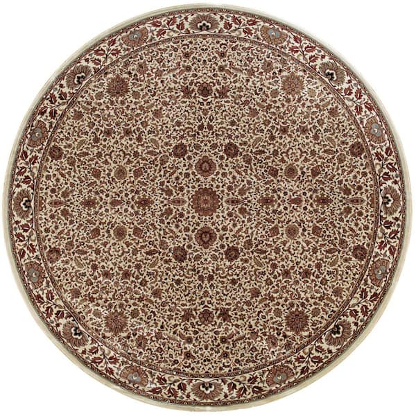 8 ft. x 11 ft. Beige, Light Blue, Tan Oriental Washable Area Rug