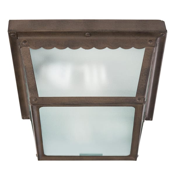 Yosemite Home Decor Exterior Lighting Series 1-Light Dark Brown Outdoor Wall-Mount Lamp