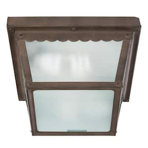 Exterior Lighting Series 1-Light Dark Brown Outdoor Wall-Mount Lamp