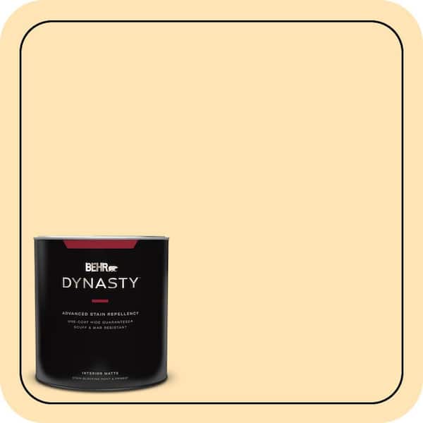 BEHR DYNASTY 1 qt. #P250-2 Golden Nectar Matte Interior Stain-Blocking Paint & Primer