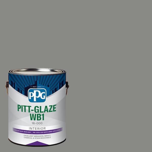 Pitt-Glaze 1 gal. PPG1010-5 Downpour Eggshell Interior Paint Waterborne 1-Part Epoxy