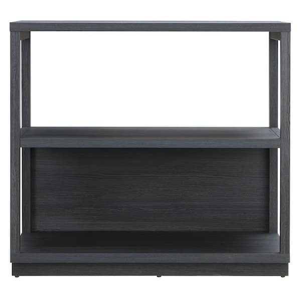 Meyer&Cross Thalia 33 in. Charcoal Gray Bookcase