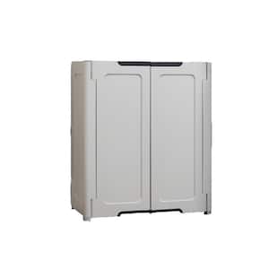Resin Freestanding Garage Base Cabinet in Light Grey (30 in. W x 36 in. H x 19 in. D)
