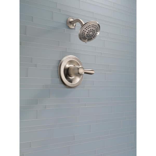 Delta Lahara 14 Series Single-Handle Shower Trim Kit With 5-Spray Shower Head, Stainless (Valve Sold Separately)