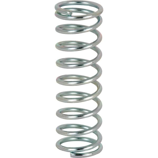 Compression Spring, Spring Steel Construction, Nickel-Plated Finish, .041 GA x 3/8 in. x 1-1/8 in., (4-Pack)