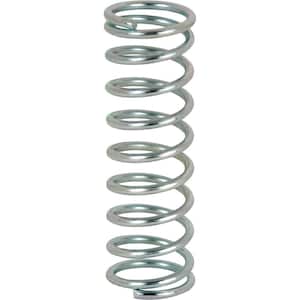 Compression Spring, Spring Steel Construction, Nickel-Plated Finish, .041 GA x 3/8 in. x 1-1/8 in., (4-Pack)