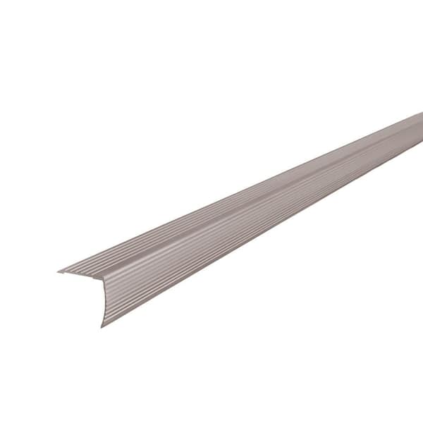 1-1/8"X1-1/8"X 36" PEWTER ALUMINUM STAIR EDGING W/SCREW NAILS