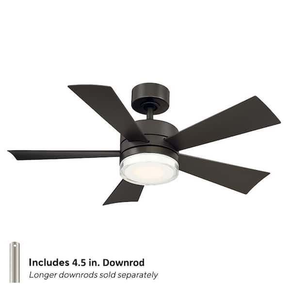 Wynd 42 in. Smart Indoor/Outdoor 5-Blade Ceiling Fan Bronze with 3000K LED and Remote Control