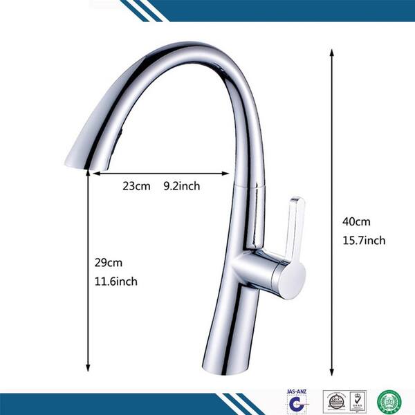 4 White Porcelain and chrome Handles (JAS)