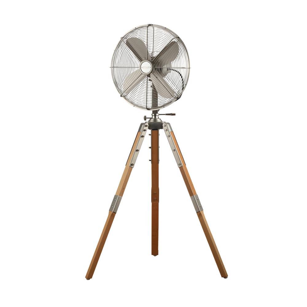 Star Tripod Adjustable-Height 16 in. Oscillating Satin Nickel Pedestal Fan price history on PriceWatchPro