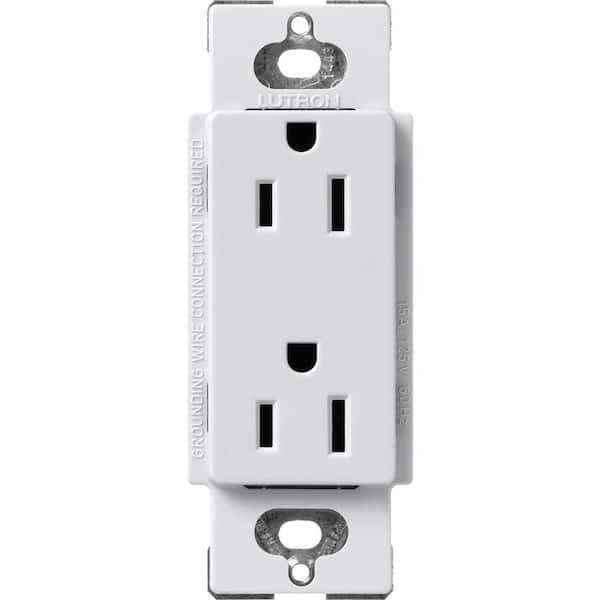 Lutron Claro 15 Amp Duplex Outlet, Mist (SCR-15-MI)