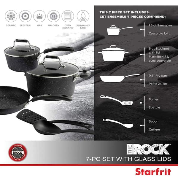Starfrit The Rock Bakelite 8 in. Aluminum Nonstick Frying Pan in