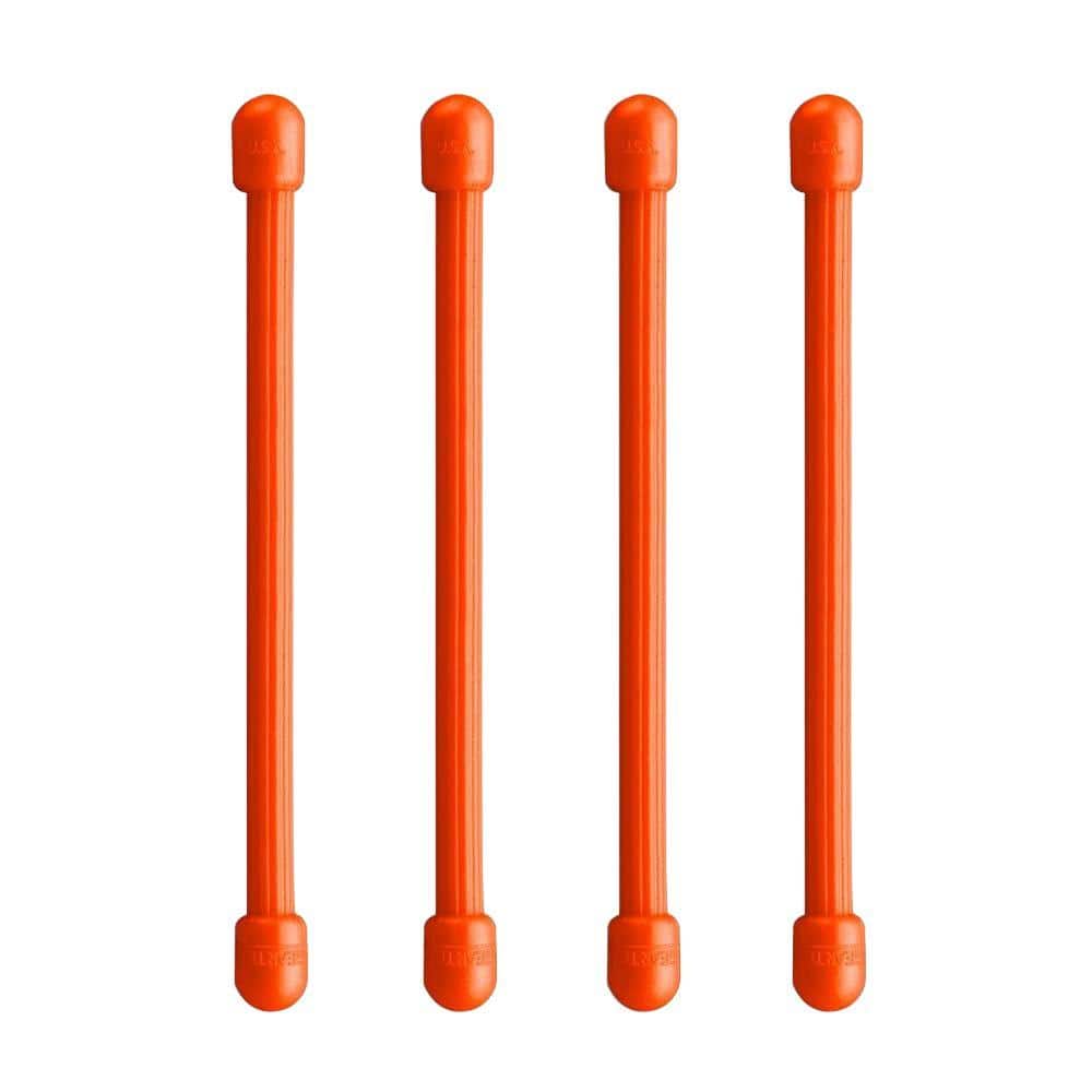 UPC 094664019812 product image for 3 in. Orange Gear Tie in Bright (4-Pack) | upcitemdb.com