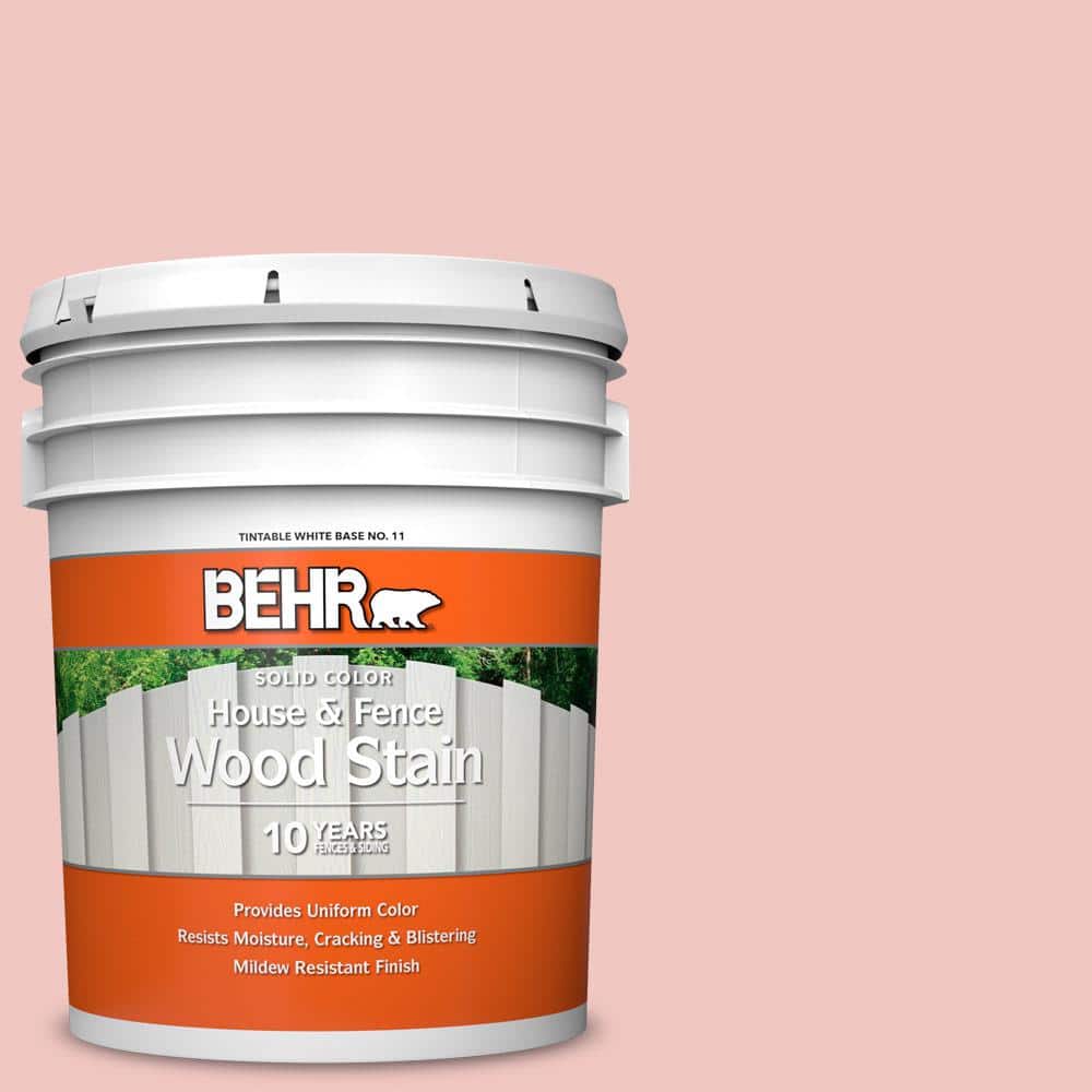 5 gal. #M170-2 Prairie Rose Solid Color House and Fence Exterior Wood Stain