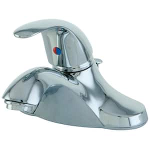 Legacy 4 in. Centerset Single-Handle Bathroom Faucet with Plastic Pop-Up in Polished Chrome