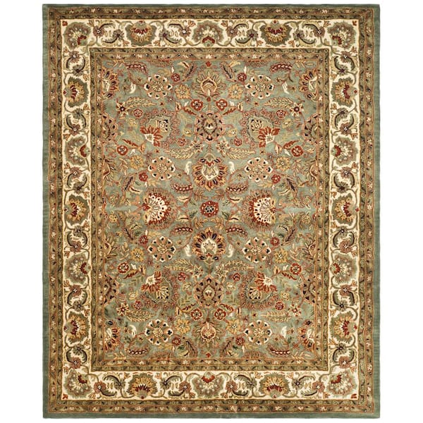 SAFAVIEH Classic Celadon/Ivory 8 ft. x 10 ft. Border Area Rug