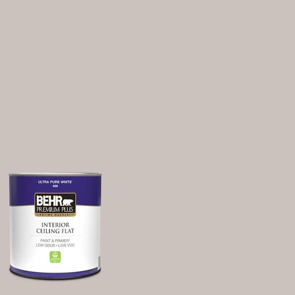 BEHR PREMIUM PLUS 1 qt. #N140-2 Chicago Fog Ceiling Flat Interior Paint