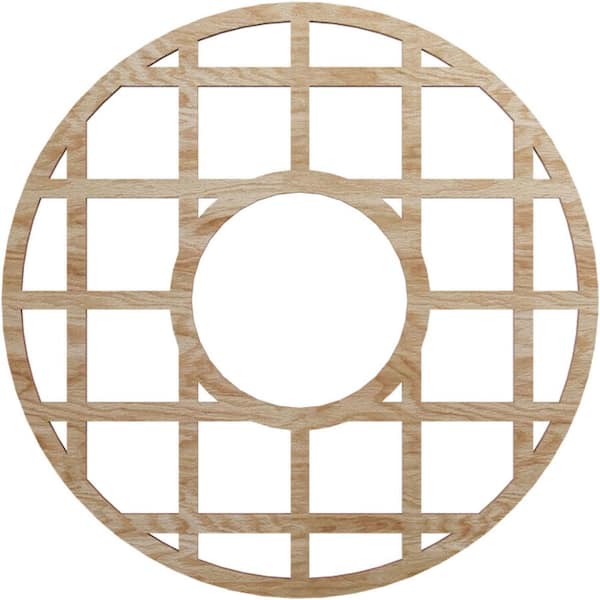 Ekena Millwork 0.375 in. x 5.75 in. x 16 in. Wood Medallion Moulding