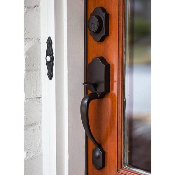 Wicklow Black Single Cylinder Deadbolt Entry Door Handleset