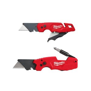 Milwaukee FASTBACK Folding 6 In 1 Utility Knife & Compact Knife Set  (2-Pack) - Brownsboro Hardware & Paint
