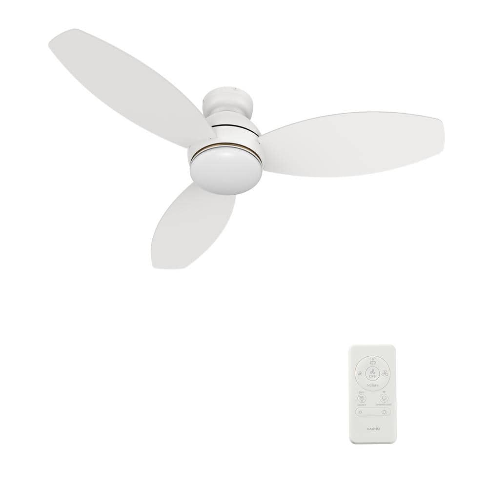 Bretton II 48 in. Integrated LED Indoor/Outdoor White Smart Ceiling Fan with Light&Remote, Works with Alexa/Google Home price history on PriceWatchPro