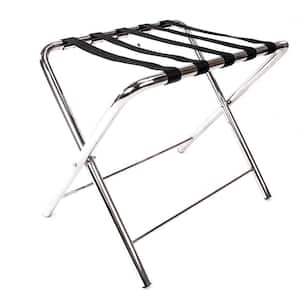 Portable Silver Stainless Steel Luggage Rack