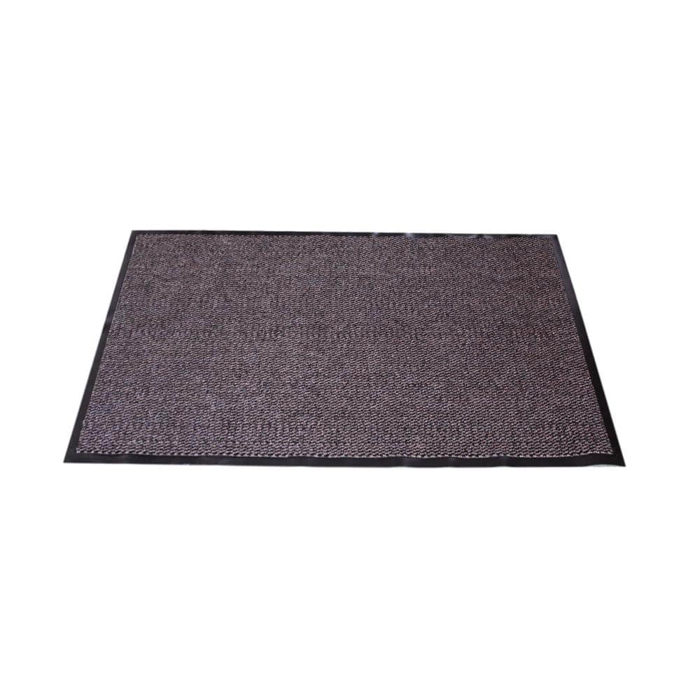 Crush-Resistant Brown Polypropylene Outdoor Mat 24" x 36"