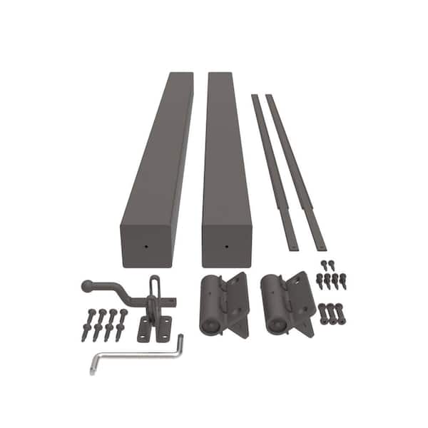 VersaRail Cambridge 36 in. Matte Bronze Aluminum Gate Kit