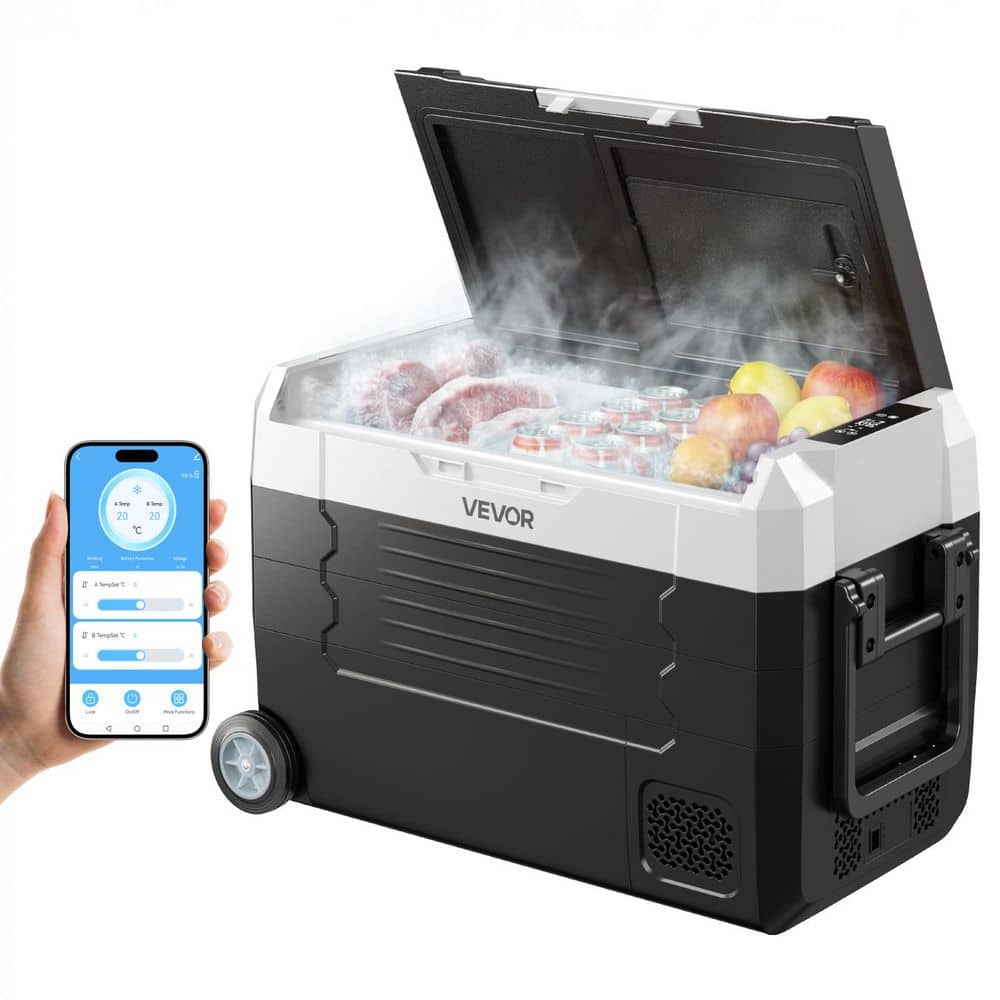 VEVOR 37 qt./35 L Portable Outdoor Refrigerator Carbon Steel Car