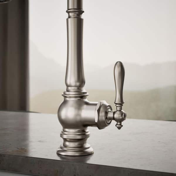 KOHLER Artifacts Single-Handle Pull-Down Sprayer Kitchen Faucet in