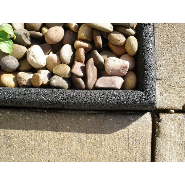 EcoBorder 4 ft. Black Rubber Landscape Edging (6-Pack)