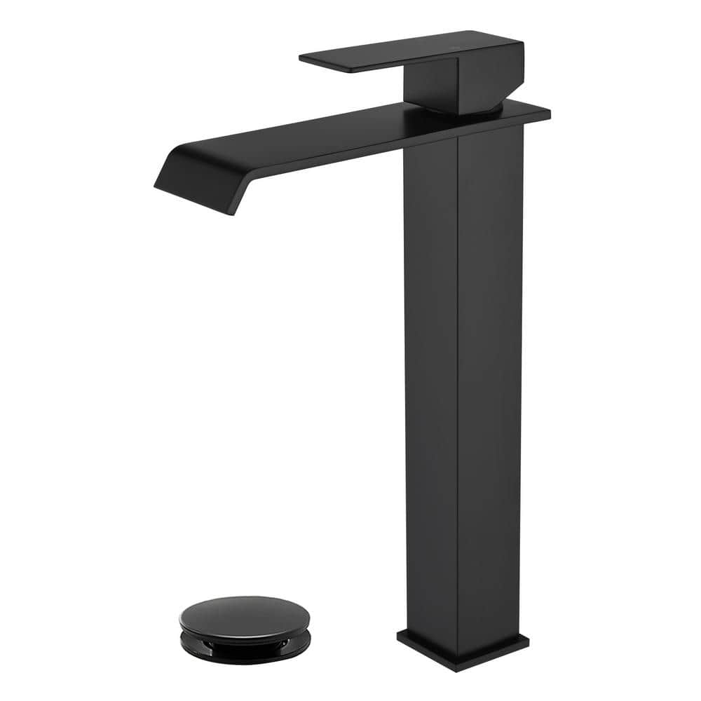 Single Handle Single-Hole Bathroom Vessel Sink Faucet with Drain Assembly i