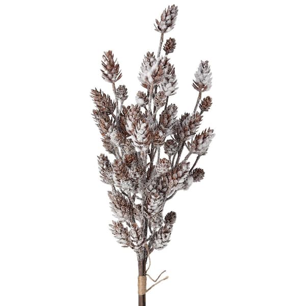 22 in. Artificial Sequin Glitter Poinsettia Stem