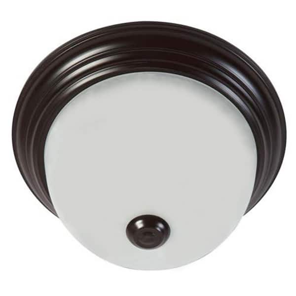 Unbranded 2-Light Oil-Rubbed Bronze Flush Mount
