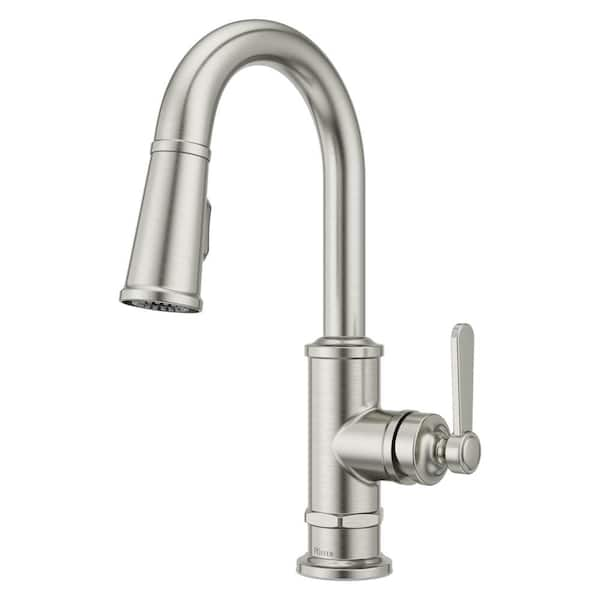 Pfister Port Haven Single-Handle Pull Down Sprayer Bar Faucet in ...