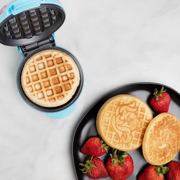 Dash Snowman Mini Waffle Maker - Blue