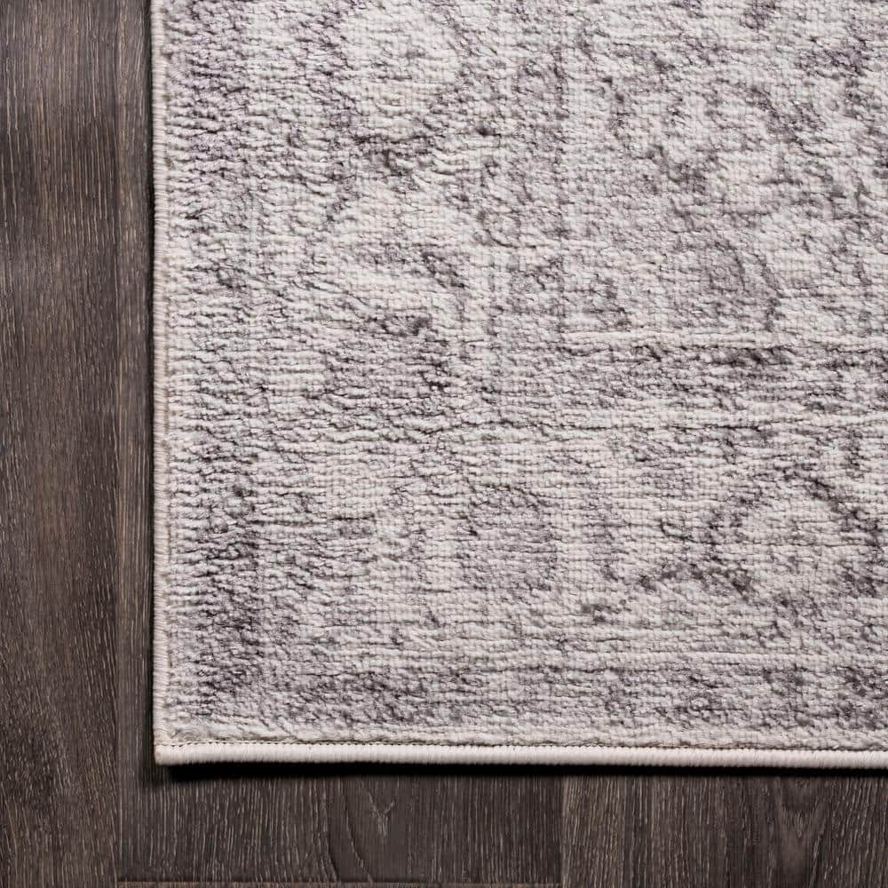Rosalia Cottage Medallion 5'x8' Reversible Area Rug, Gray/Dark Gray
