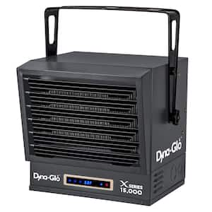 15,000-Watt Dual Power Electric Garage Heater with Remote Control