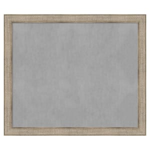 Trellis Silver 54 in. x 46 in Framed Magnetic Board