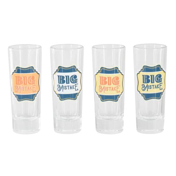 wanda june HOME by MIRANDA LAMBERT 4 -Piece 2.2 oz. Shot Glass Set in Blue