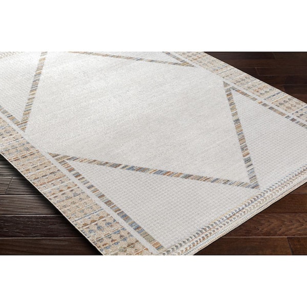 Bonifacy Sage Medallion 5 ft. x 8 ft. Machine-Washable Indoor Area Rug