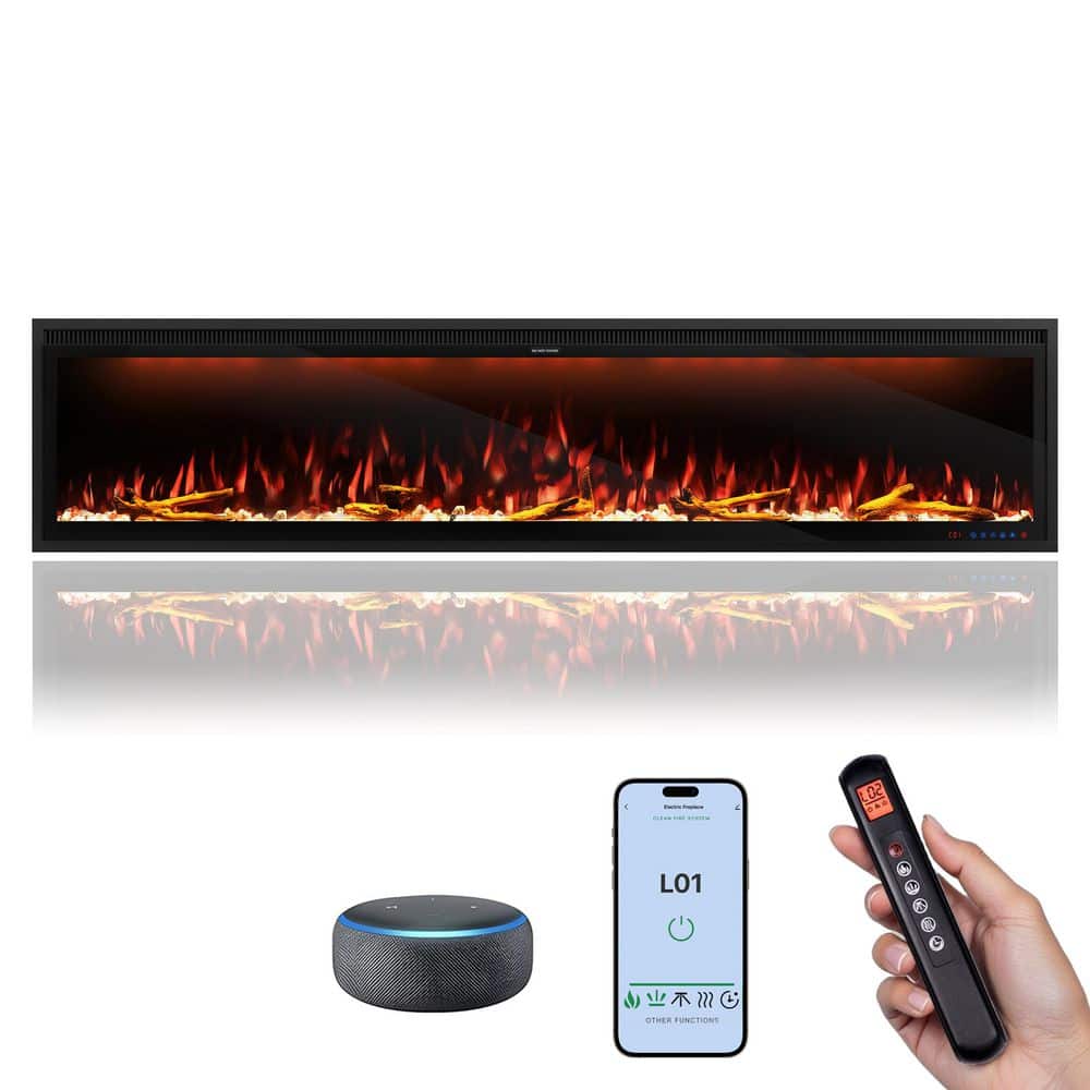 Mondawe Luminara 74 in. WiFi-Enabled Recessed and Wall Mounted