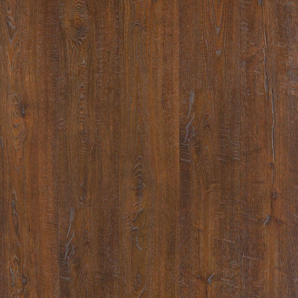 Pergo Outlast+ Auburn Scraped Oak 12 mm T x 6.1 in. W Waterproof Laminate Wood Flooring (16.1 sqft/case), Dark