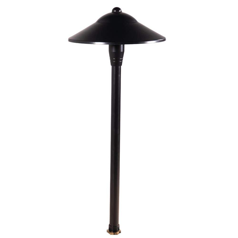 Low Voltage Black Hardwired Brass Wide Path Light with 2W LED Bulb & Stake price history on PriceWatchPro