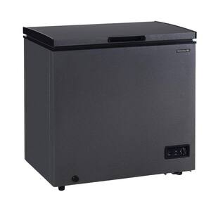 34.5 in. 7 cu. ft. Manual Defrost Deep Chest Freezer with Adjustable Thermostat in Dark Grey
