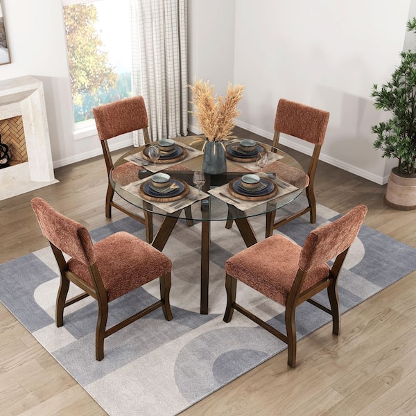 tobacco brown dining chairs Trine Chair, Dark Oak, Leather dried wood prevents warping Noble House Dirk Brown +