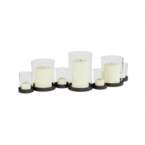 Lavish Home Iron and Glass Multi-Candle Holder
