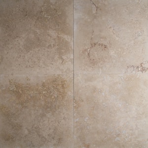 Castle 18 in. x 18 in. Honed Travertine Stone Look Floor and Wall Tile (9 sq. ft./Case)