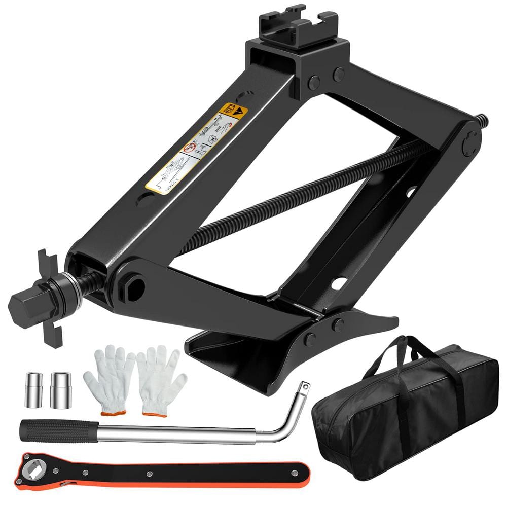 6614 lbs. 17.3 in. Car Emergency Scissor Jack Heavy Duty Car Jack Post with